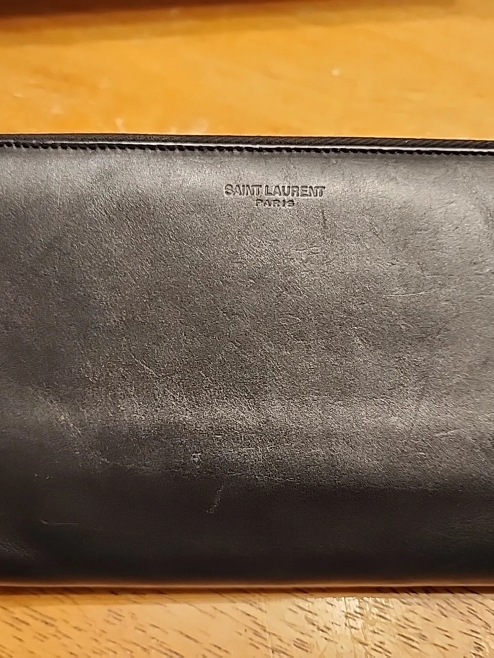 Saint Laurent studded zip-around long wallet made of black leather - Picture 2 of 16